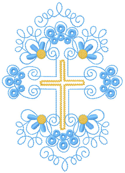 Gold Cross Free Embroidery Design - Free Embroidery Designs Links And 