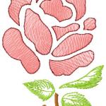 More information about "Small rose free embroidery design"