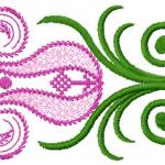 More information about "Flower modern decoration free embroidery design"