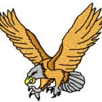 More information about "Eagle free embroidery design"