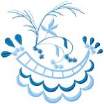 More information about "Blue decoration free embroidery design"