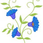 Basil free embroidery design 5 - Flowers - Machine embroidery community
