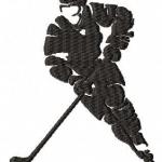 More information about "Hockey player free embroidery design"