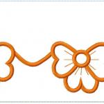More information about "Flower wave free embroidery design"