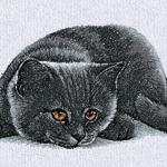 More information about "Black kitty free embroidery design"