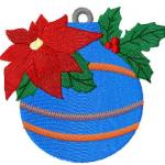 More information about "Christmas ball decoration free embroidery design"