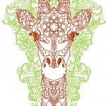 More information about "Modern giraffe free embroidery design"
