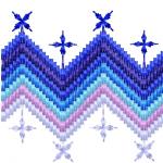 More information about "Blue border free embroidery design 15"