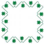 More information about "Green border free embroidery design"