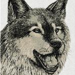 More information about "Wolf photo stitch free embroidery design 7"