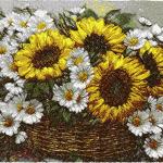 More information about "Sunflowers photo stitch free embroidery design 4"