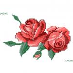 More information about "Big rose cross free embroidery design"
