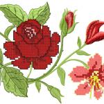 More information about "Big rose free embroidery design"