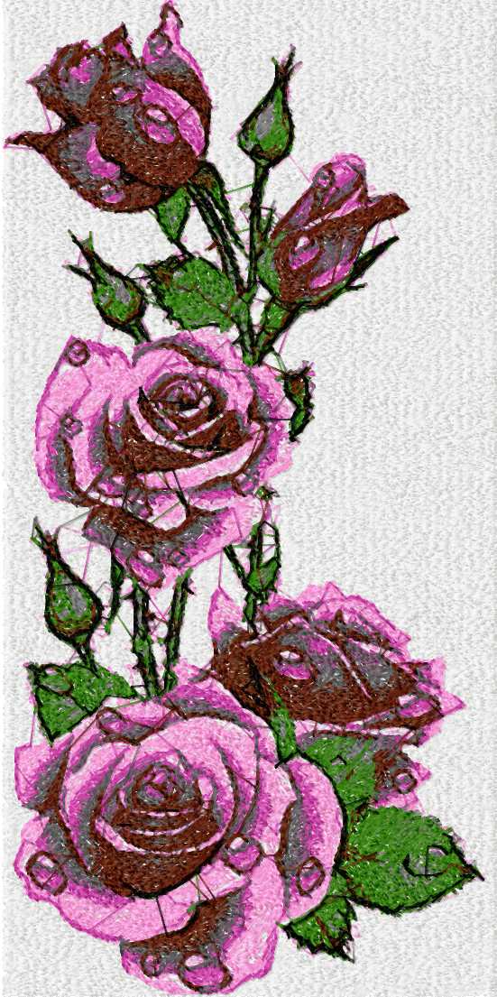 Rose photo stitch free embroidery design 22