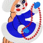 More information about "Snow Maiden free embroidery design 2"