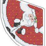 More information about "Santa Claus cross stitch free embroidery design"