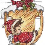 More information about "Sleeping Angel cross stitch free embroidery design"