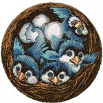 More information about "Chicks photo stitch free embroidery design"
