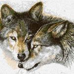 More information about "Wolves photo stitch free embroidery design 6"
