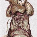More information about "Teddy Bear in boot photo stitch free embroidery design"