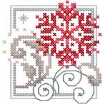 More information about "Christmas Snowflake cross stitch free embroidery design"