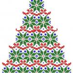 More information about "Christmas tree cross stitch free embroidery design 2"