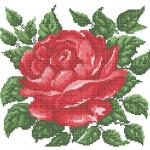 More information about "Big rose cross stitch free embroidery design 7"