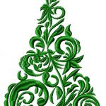 More information about "Сhristmas tree free embroidery design"