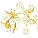 More information about "Gold rose free embroidery design"