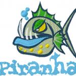 More information about "Piranha free embroidery design"