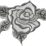 More information about "Grey rose free embroidery design"