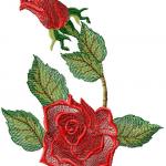 More information about "Rose free embroidery design 20"