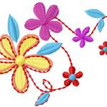 More information about "Simple flower free embroidery design 3"