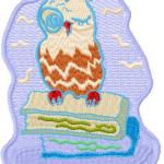 More information about "Smart owl free embroidery design"
