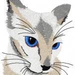 More information about "Cat free embroidery design"