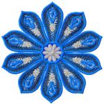 More information about "Big blue flower free embroidery design 23"