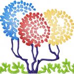More information about "Fantastic trees free embroidery design"