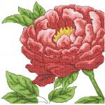 More information about "Chrysanthemum cross stitch free embroidery design"