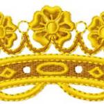 More information about "Gold crown free embroidery design 5"