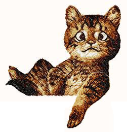 More information about "Little Cute cat free embroidery design"
