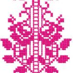 More information about "Rose cross stitch free embroidery design"
