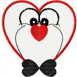 More information about "I love you free embroidery design"