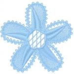 More information about "Big blue flower free embroidery design 24"