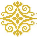 More information about "Gold decoration free embroidery design"