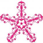 More information about "Star decoration free embroidery design"