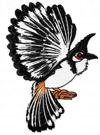 More information about "Bird free embroidery design"