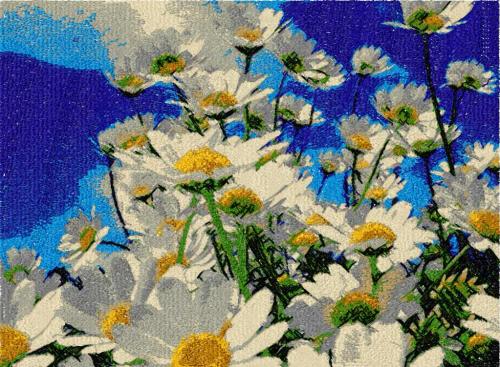 More information about "Chamomile photo stitch free embroidery design"