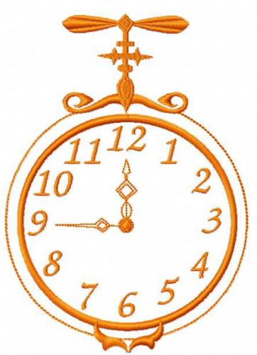 More information about "Christmas clock free embroidery design 5"