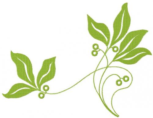 More information about "Green bush free embroidery design"