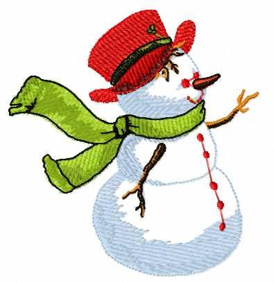 Snowman free embroidery design 9 Christmas Machine embroidery community